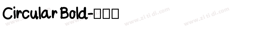 Circular Bold字体转换